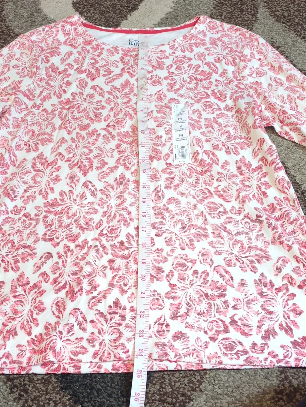 🌺🌸🌷🩷Croft & Barrow Women's Tank & Two Long-Sleeve Top Set size Medium🧡🌺🌸
